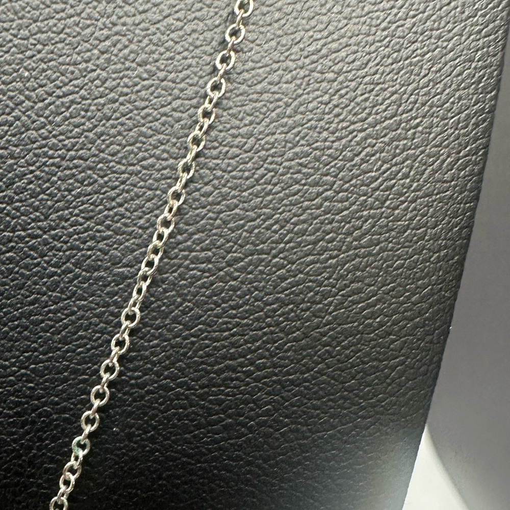 Kendra Scott Ari Heart Pendant Necklace Rainbow Iridescent Stone Silver Tone - Picture 10 of 12